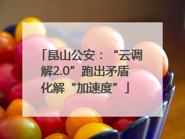 昆山公安：“云调解2.0”跑出矛盾化解“加速度”